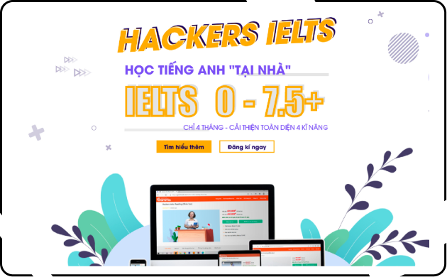Landing page course: Hacckers Ielts